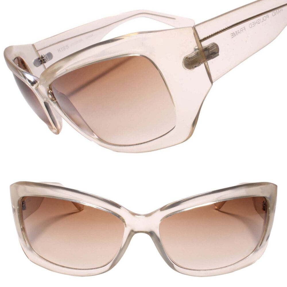 90s Y2K Genuine Vintage Mod Style Oversized Square Brown Tint Lens Sunglasses
